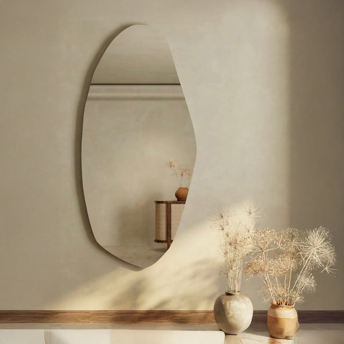 مرايا زجاج جريش شفاف - 150×60 سم