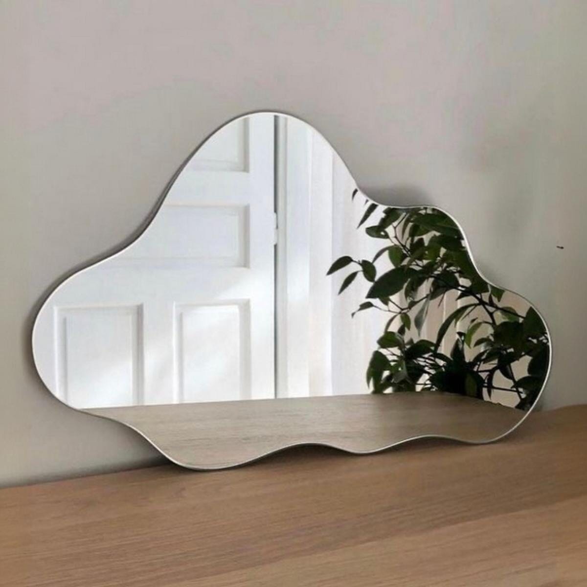مرايا زجاج جريش شفاف - 70×90 سم