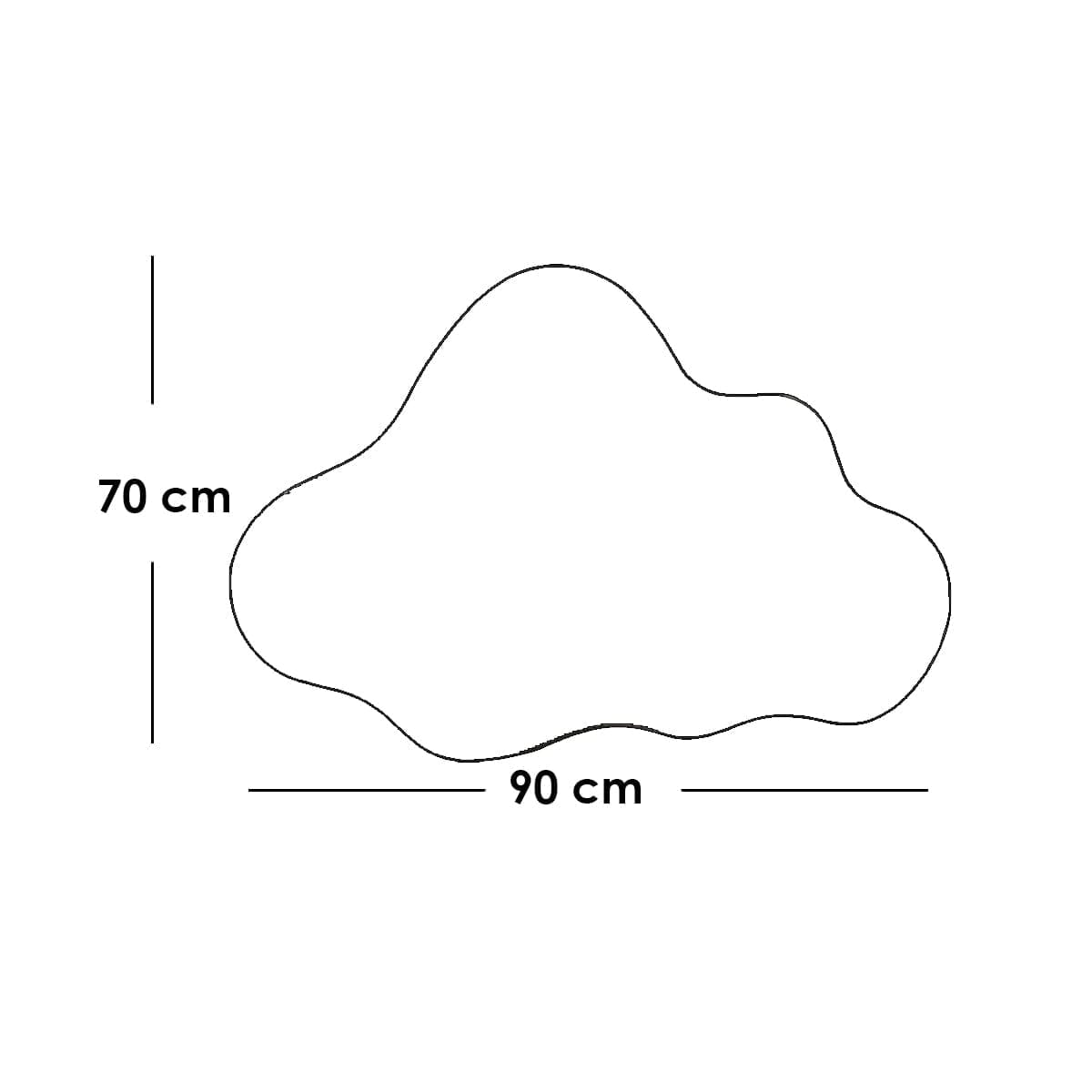 مرايا زجاج جريش شفاف - 70×90 سم