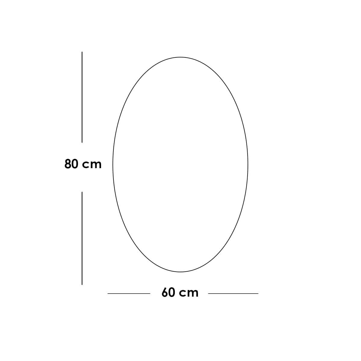 مرايا زجاج فضي - 60×80×2 سم