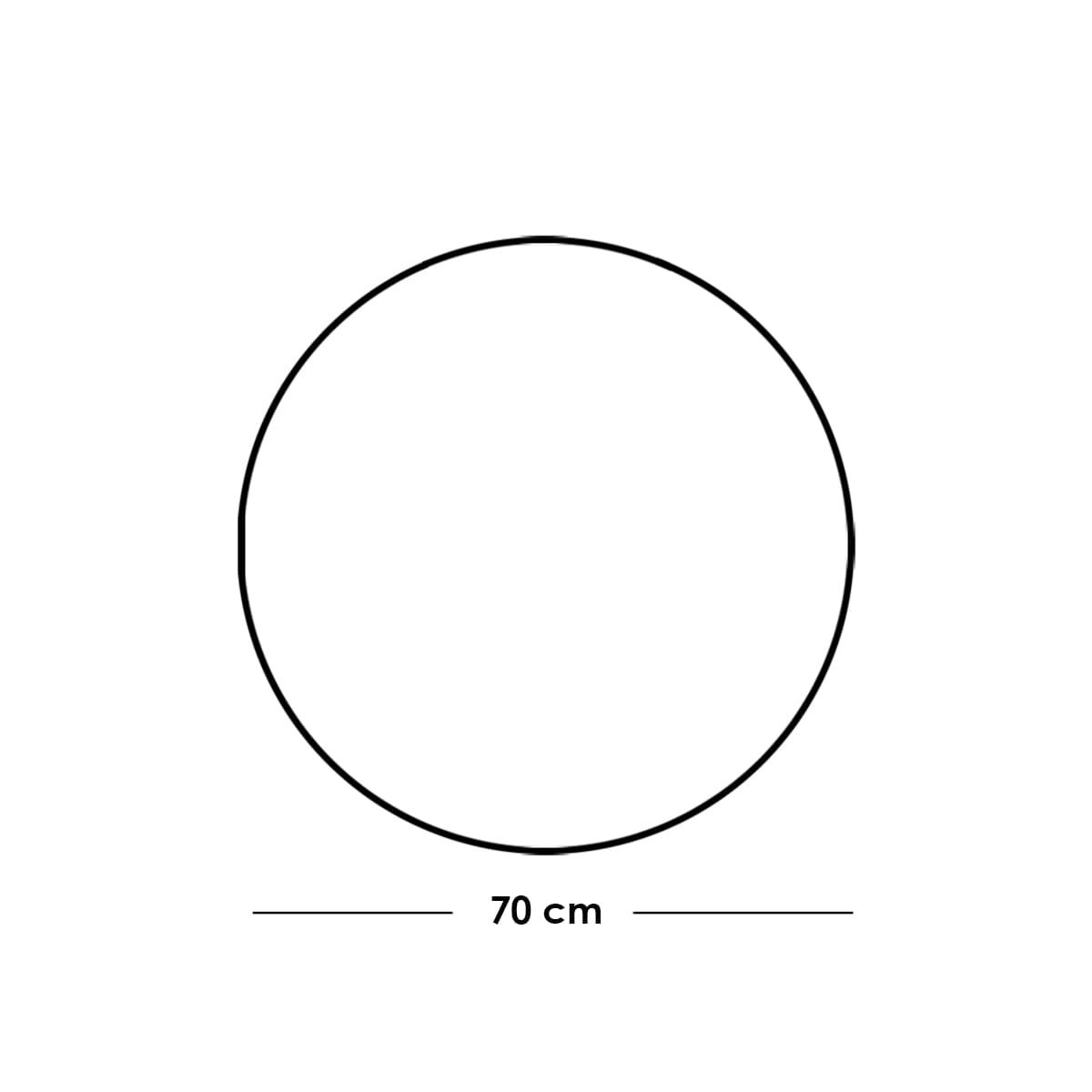 مرايا ليد زجاج فضي - 70×70×2 سم