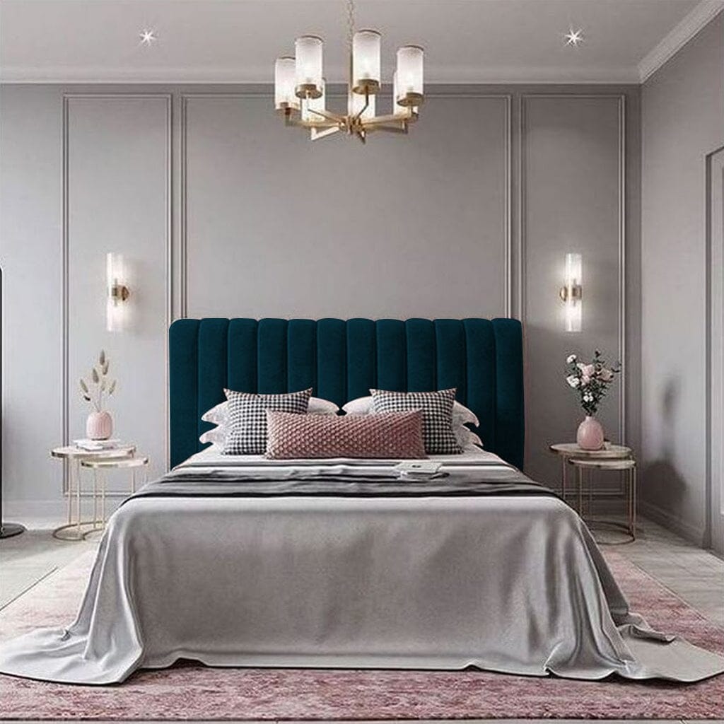 MDF Single Bed 195x100x120 cm - Navy Blue