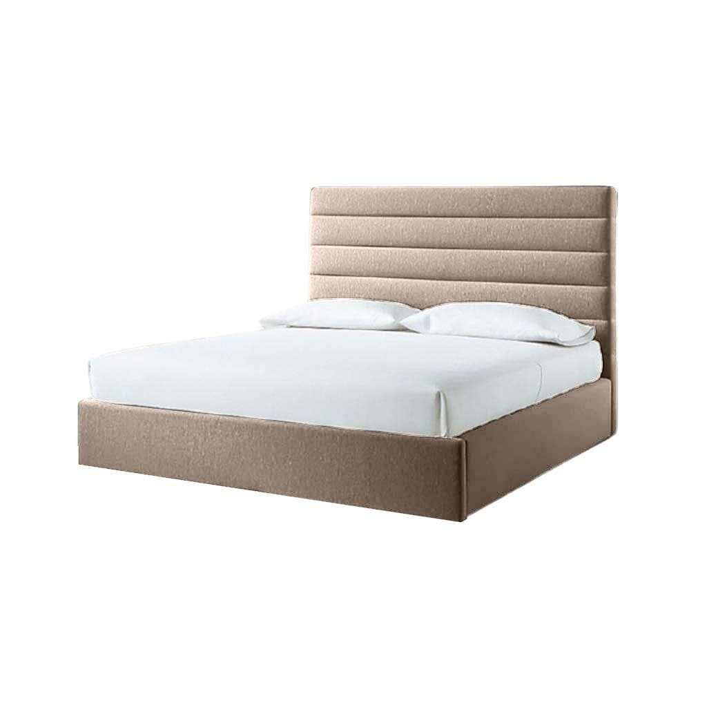 MDF Single Bed 195x120x100 cm - Beige