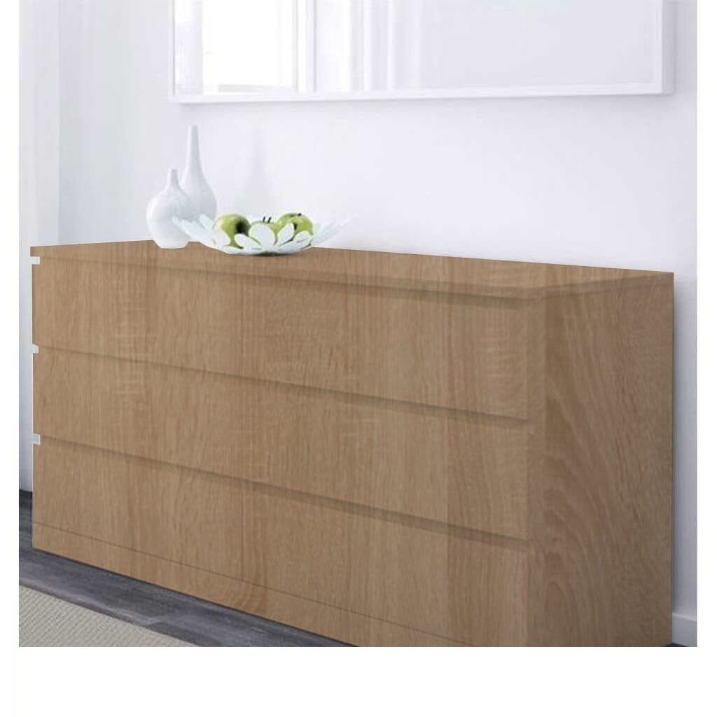 وحدة أدراج (MDF) بـ 6 أدراج - بيج - 40×75×140 سم