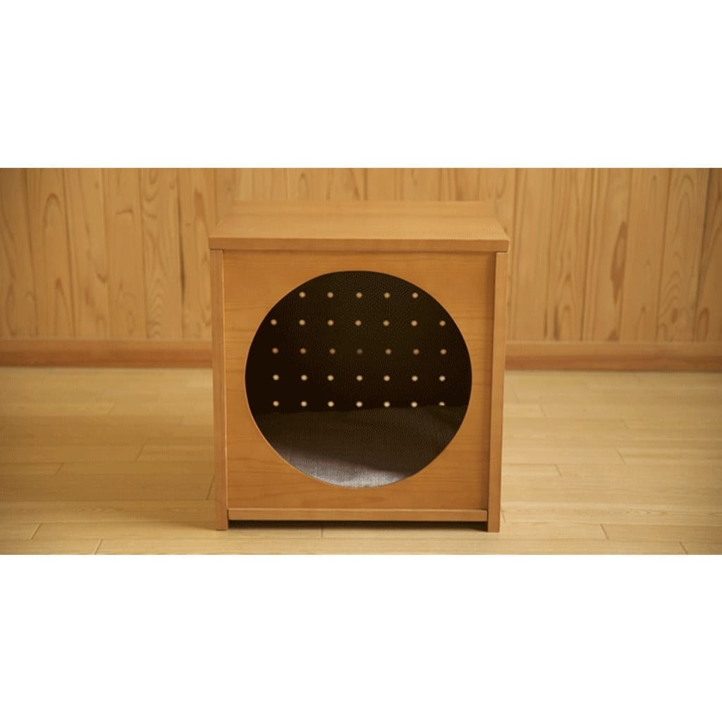 بيت حيوانات أليفة خشب إم دي إف بني - 45x48x48 سم