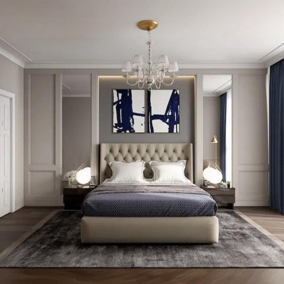 سرير فردي خشب ام دي اف 100x200x120 سم - بيج