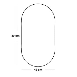 مرايا 80×45×4 سم - ابيض