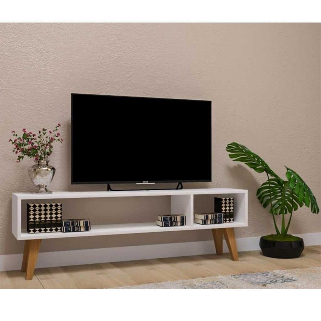 وحده تليفزيون 60×160×30 سم من DIAR.TV32 - ابيض وبيج