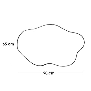 مرايا زجاج جريش شفاف - 65×90 سم