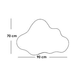 مرايا زجاج جريش شفاف - 70×90 سم