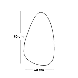 مرايا زجاج جريش شفاف - 90×60 سم
