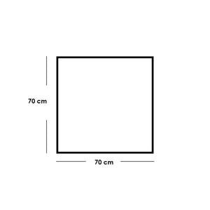 مرايا زجاج و خشب ام دي اف ذهبي - 70×70×2 سم
