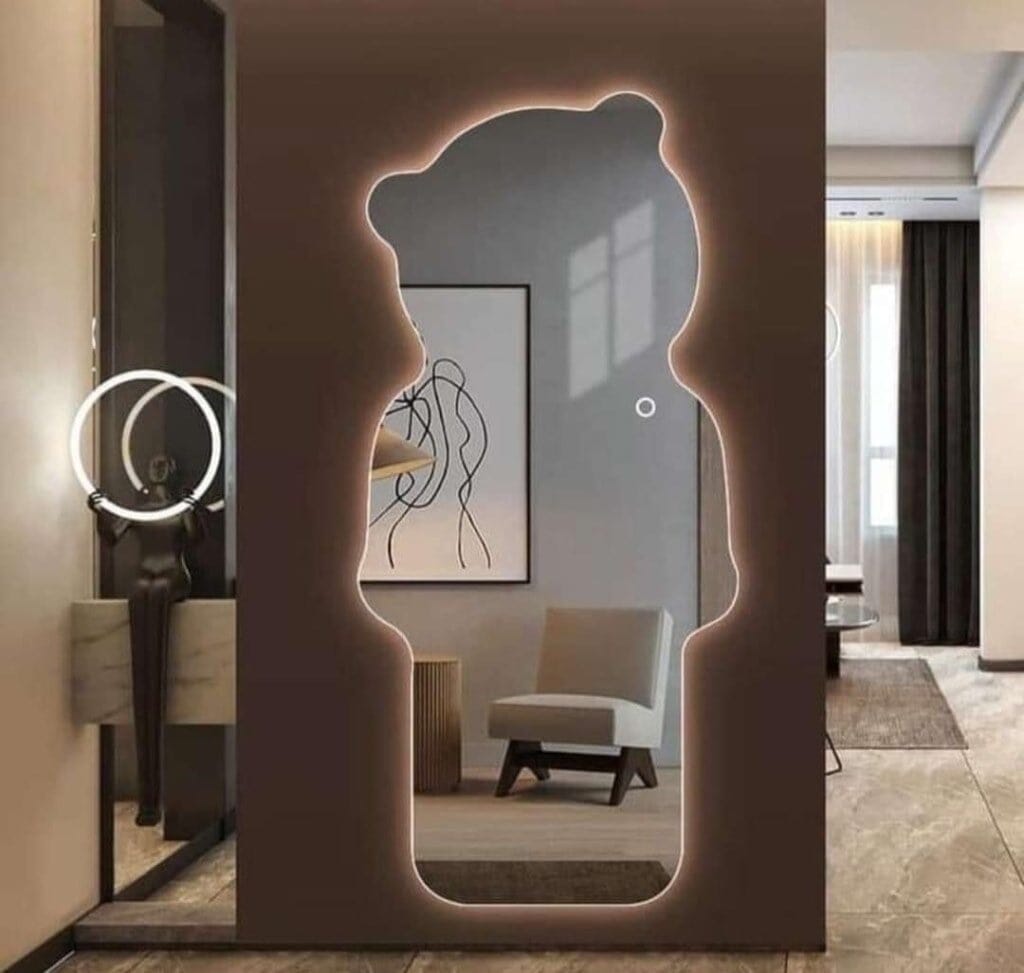 مرايا ليد زجاج فضى - 70×170×2 سم