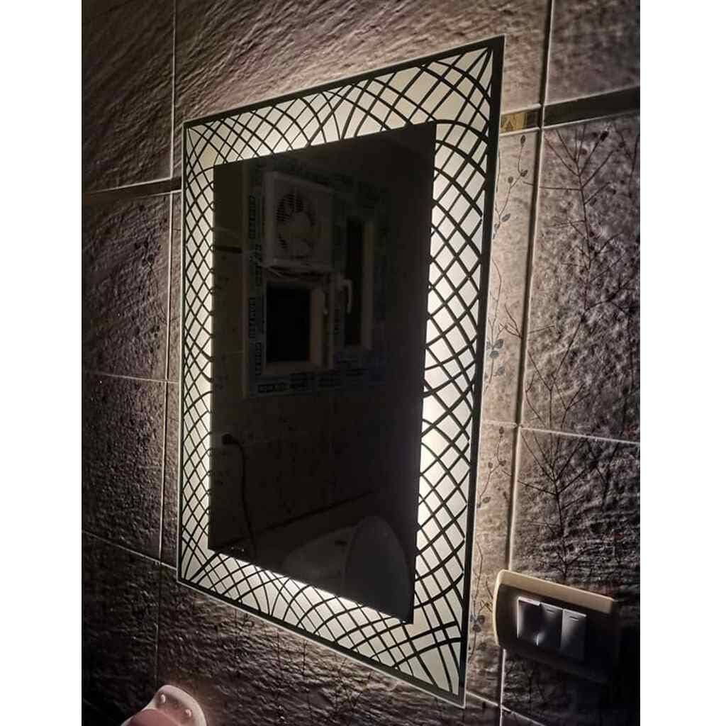 مرايا زجاج فضي - 60×80×2 سم