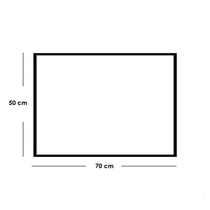 مرايا زجاج فضي - 70×50×2 سم