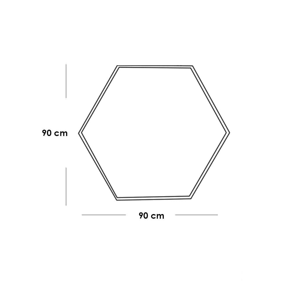مرايا زجاج فضي - 90×90×2 سم