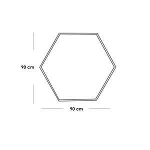 مرايا زجاج فضي - 90×90×2 سم
