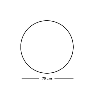 مرايا ليد زجاج فضي - 70×70×2 سم
