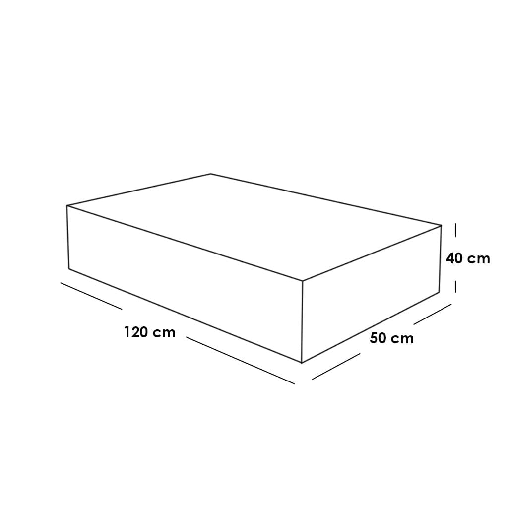 ترابيزة قهوة ام دي اف بني - 120×50×40 سم