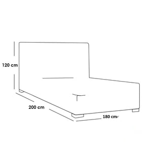 سرير خشب ام دي اف