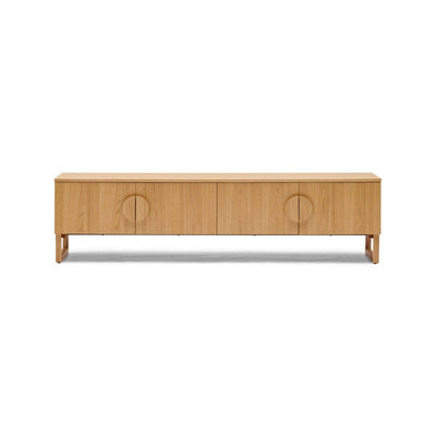 Beige MDF TV Unit - 55×200×40 cm