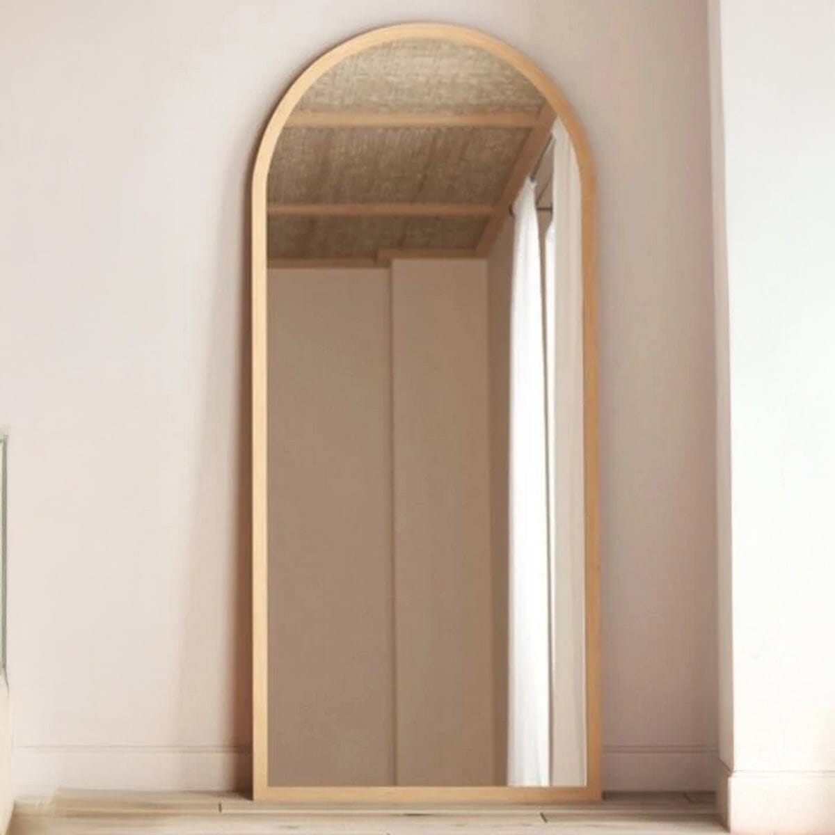 مرايا زجاج و ام دى اف بيج - 55×165×2 سم