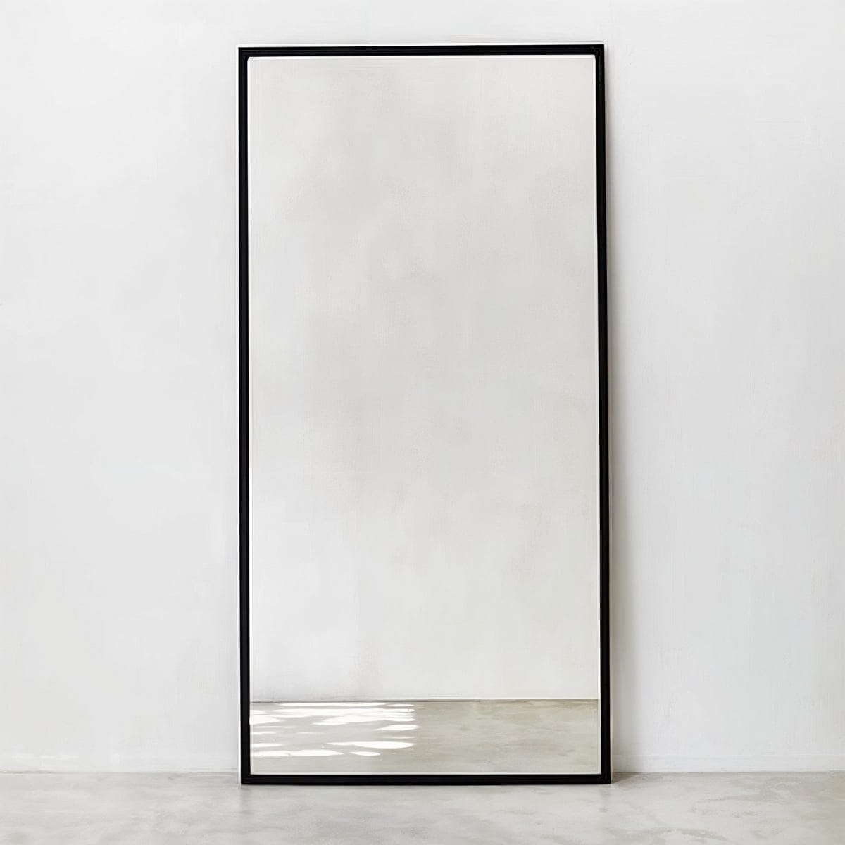 مرايا زجاج و ام دى اف أسود - 60×160×2 سم