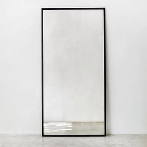 مرايا زجاج و ام دى اف أسود - 60×160×2 سم