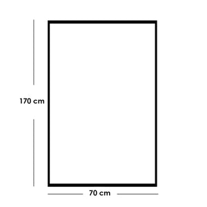 مرايا زجاج و ام دى اف بني - 70×170×2 سم