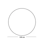 ⁦سجاده خوص  خوص بيج - 150×150 سم⁩ - الصورة ⁦2⁩