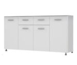 MDF wood Modern lower kitchen unit, 160×90×50 cm - White