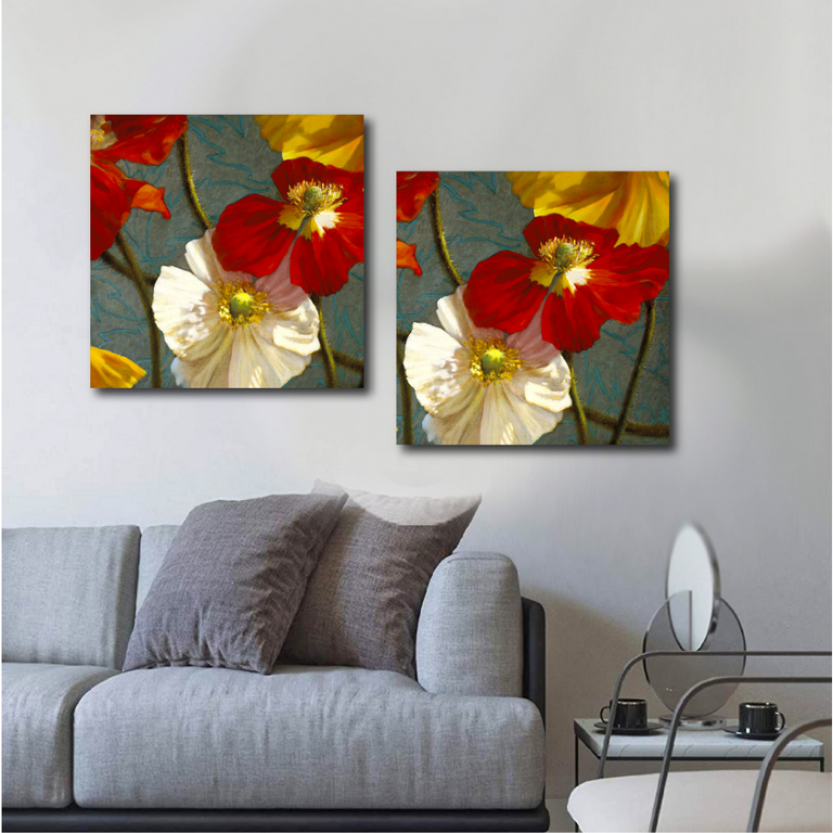 Print.G.MH062 تابلوه - قطعتين - متعدد الألوان