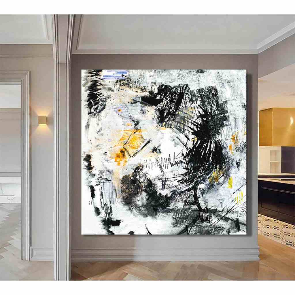 تابلوه 60×60 سم من برينت جيت P.G.abstract-101 - متعدد الألوان