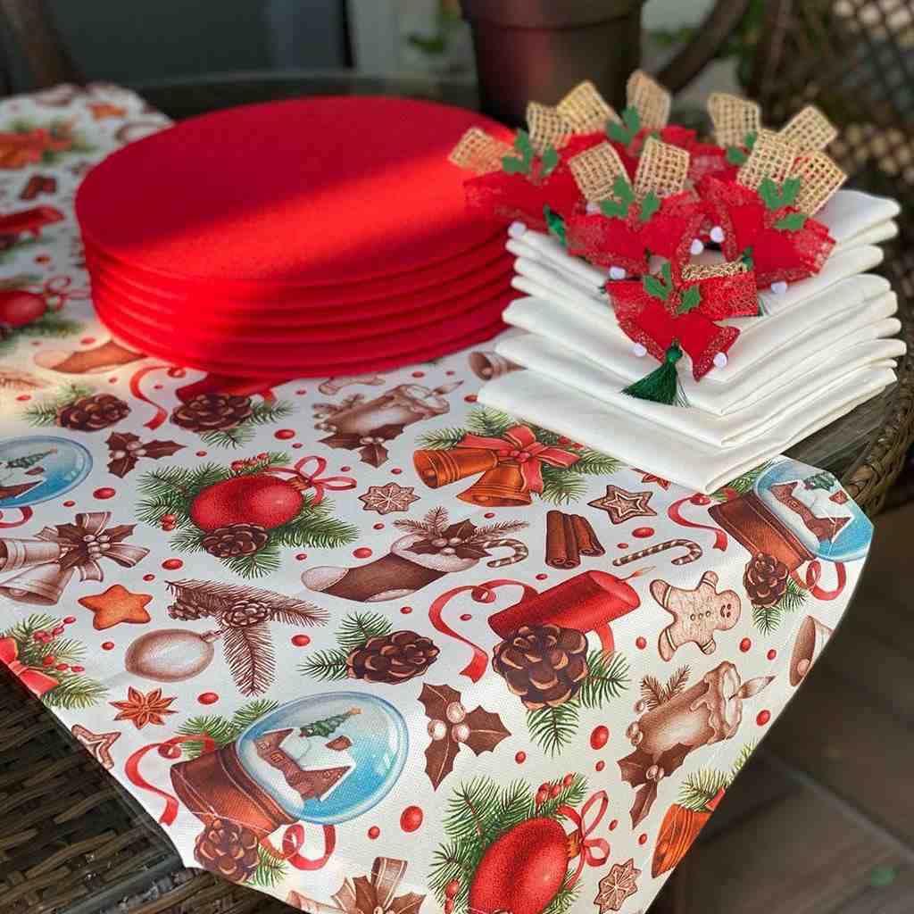 مفرش و 6 كوستر - متعدد الالوان - RAZZ.187