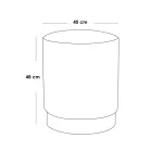 ⁦بوف 48×40×40 سم - اوف وايت - RAZZ.106⁩ - الصورة ⁦2⁩