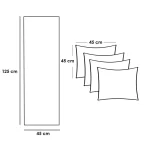 ⁦طقم غطاء وسائد 5 قطع قطيفة - متعدد الألوان⁩ - الصورة ⁦2⁩